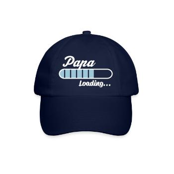 Papa Loading... - Baseballkappe - Blau/Blau - Vorne