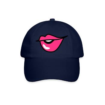 niedlich kissy aufgeworfenen Lippen mit einem - Baseballkappe - Blau/Blau - Vorne