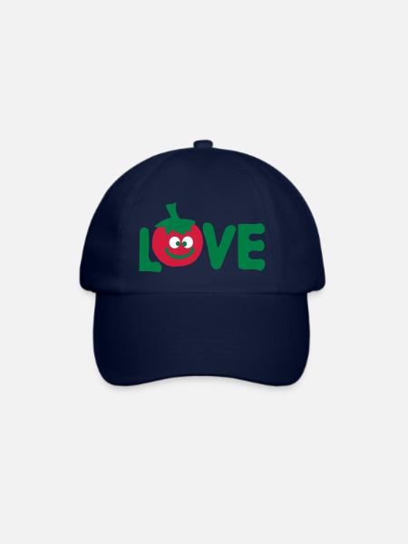 Liebe tomate - Baseballkappe - Blau/Blau