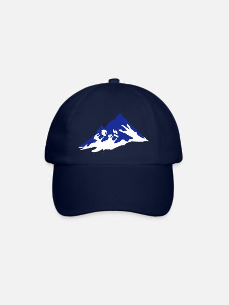 Berge, Berg - Baseballkappe - Blau/Blau