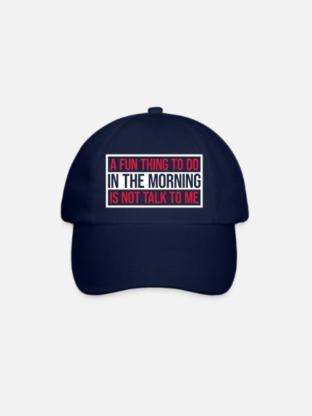 not talk to me - Baseballkappe - Blau/Blau