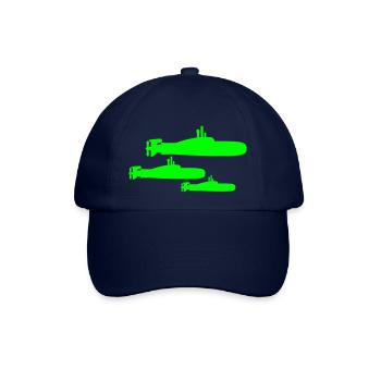3 U-Boote Flotte Drei Geschwader Gruppe Team Crew - Baseballkappe - Blau/Blau - Vorne