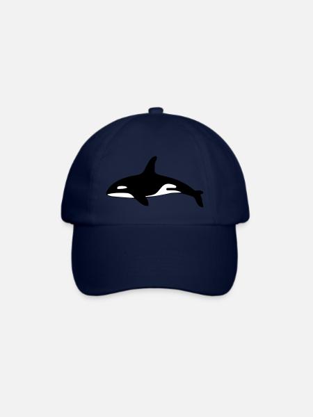 Killer whale shark Ozean - Baseballkappe - Blau/Blau