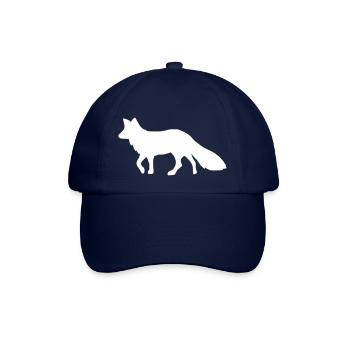 Fuchs weiß fox white - Baseballkappe - Blau/Blau - Vorne