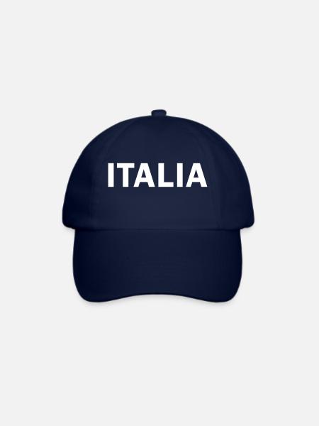 Italia Italien Schriftzug - Baseballkappe - Blau/Blau