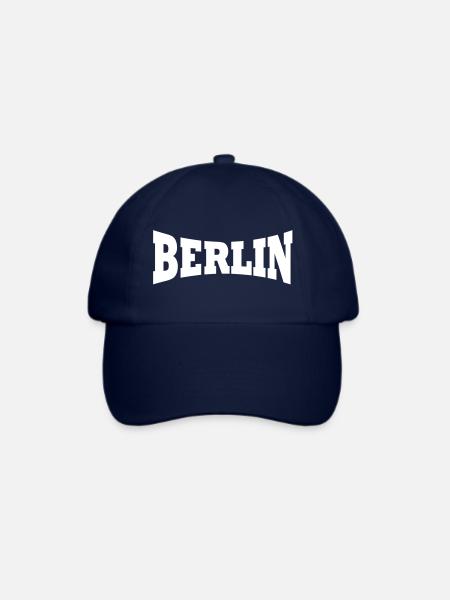 Berlin Schriftzug - Baseballkappe - Blau/Blau