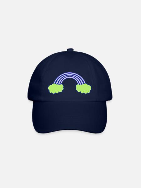 regenbogen - Baseballkappe - Blau/Blau
