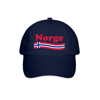 Norwegen Fahne Norge - Baseballkappe - Blau/Blau - Vorne