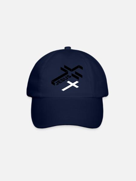 Jesus Kreuz - Baseballkappe - Blau/Blau
