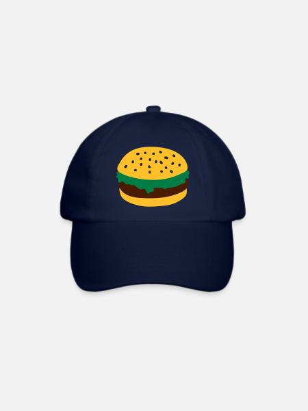 Burger - Baseballkappe - Blau/Blau