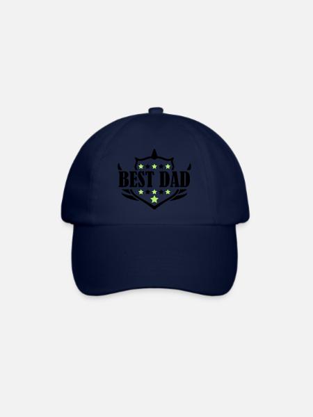 best dad - Baseballkappe - Blau/Blau
