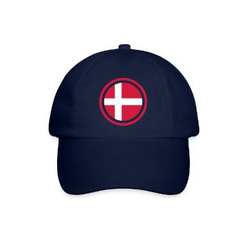 Dänemark Emblem - Baseballkappe - Blau/Blau - Vorne