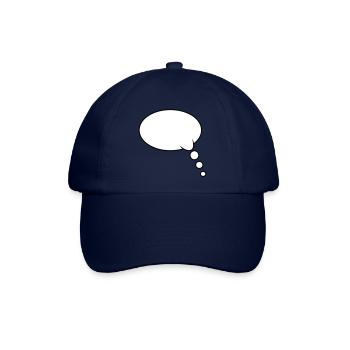 Denkblase Design - Baseballkappe - Blau/Blau - Vorne