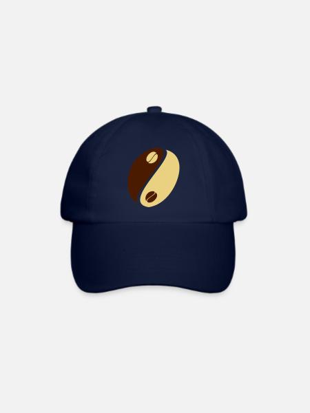 Coffee Bean Yin Yang - Baseballkappe - Blau/Blau