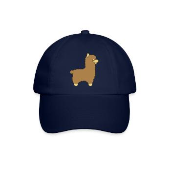 lama alpaca comic - Baseballkappe - Blau/Blau - Vorne