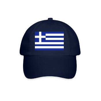 griechische Fahne - Baseballkappe - Blau/Blau - Vorne