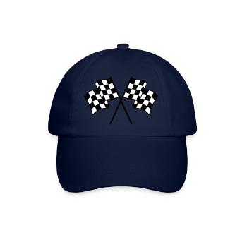Zielflaggen 2 farbe - Baseballkappe - Blau/Blau - Vorne