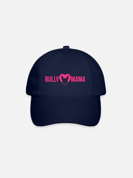 Bullymama - Französische Bulldogge Silhouette - Baseballkappe - Blau/Blau
