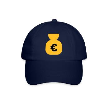 Geld Euro - Baseballkappe - Blau/Blau - Vorne