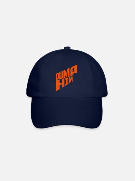 dump him Zitat Logo - Baseballkappe - Blau/Blau