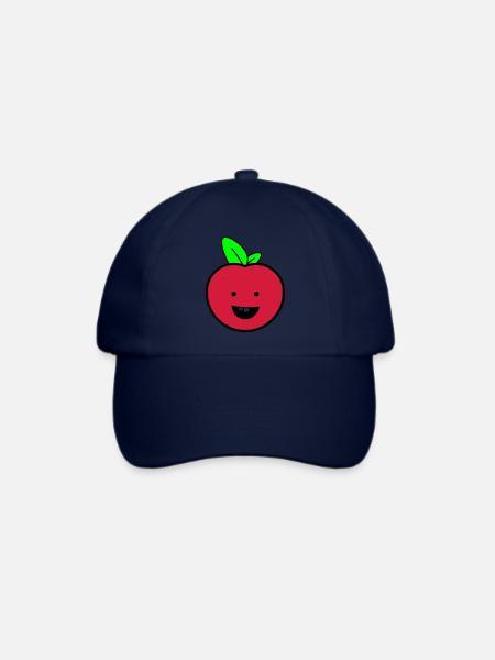 Apfel smile - Baseballkappe - Blau/Blau