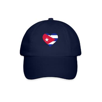 Ein Herz für Kuba - Baseballkappe - Blau/Blau - Vorne