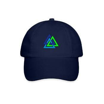 wotan viking symbol - Baseballkappe - Blau/Blau - Vorne
