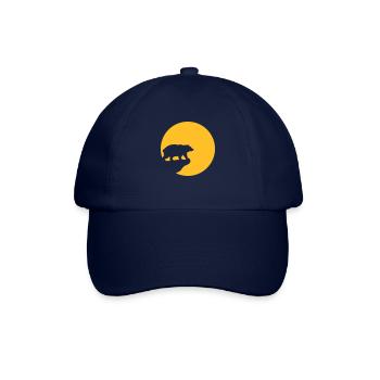 Bär Mond Klippe - Baseballkappe - Blau/Blau - Vorne