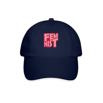 Feminist Aktivist Schriftzug - Baseballkappe - Blau/Blau - Vorne