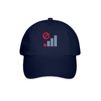 Schlechte Abdeckung Mobilfunk Verbindung - Baseballkappe - Blau/Blau - Vorne