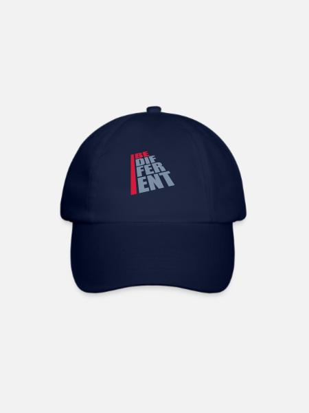 Be different Logo Design - Baseballkappe - Blau/Blau
