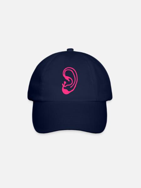 ohr Ohr orecchio oido EAR1 - Baseballkappe - Blau/Blau