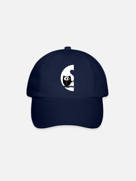 eulen paar rechts valentinstag - Baseballkappe - Blau/Blau