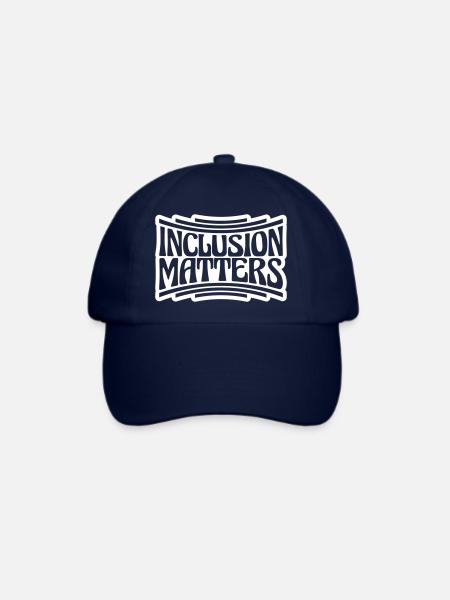 inclusion matters Logo Zitat - Baseballkappe - Blau/Blau