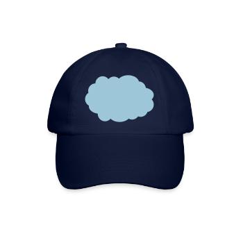 Wolke - Denkblase - Baseballkappe - Blau/Blau - Vorne