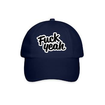 Fuck Yeah - Baseballkappe - Blau/Blau - Vorne