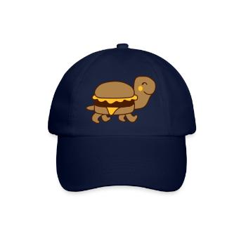 schildkroete panzertier suess niedlich gluecklich - Baseballkappe - Blau/Blau - Vorne