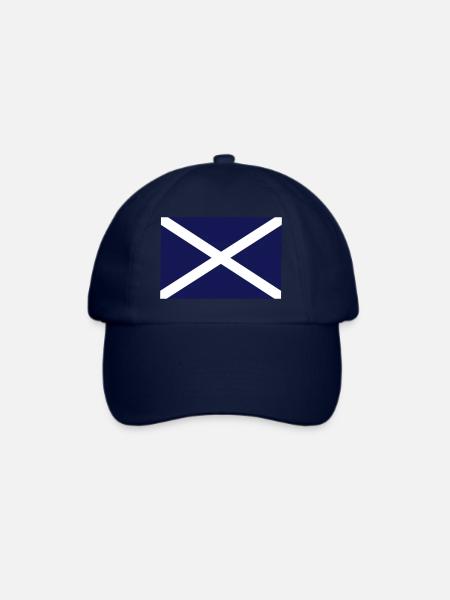 Schottland-Flagge - Scottish Saltire - Baseballkappe - Blau/Blau