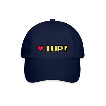 8-Bit 1UP - Baseballkappe - Blau/Blau - Vorne