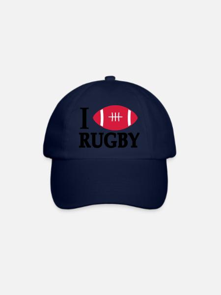 RUGBY - Baseballkappe - Blau/Blau