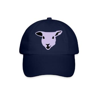 Schaf, Lamm - Baseballkappe - Blau/Blau - Vorne