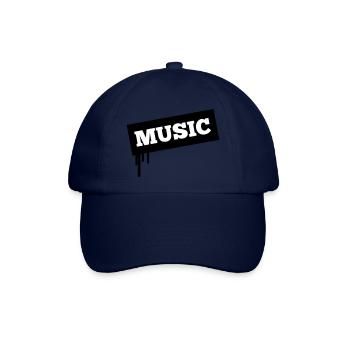 Music tropfen 2f - Baseballkappe - Blau/Blau - Vorne