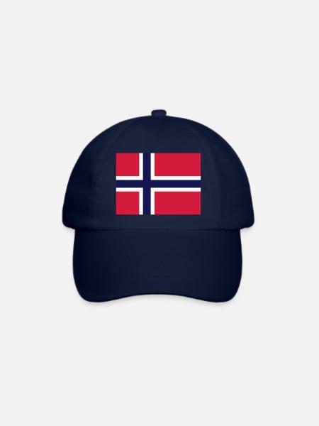 Norwegen - Baseballkappe - Blau/Blau