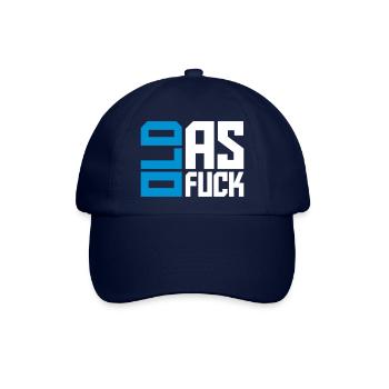 old AF Text Logo - Baseballkappe - Blau/Blau - Vorne