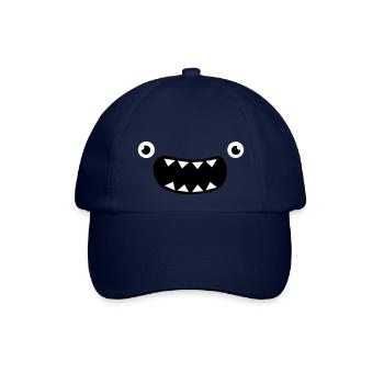 Funny Monster Face - Baseballkappe - Blau/Blau - Vorne