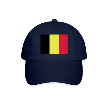 Belgische Flagge - Baseballkappe - Blau/Blau - Vorne