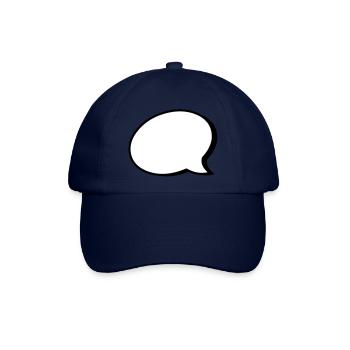 Sprechblase - Baseballkappe - Blau/Blau - Vorne