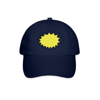 comic cartoon sprechblase denkblase rahmen umrandu - Baseballkappe - Blau/Blau - Vorne
