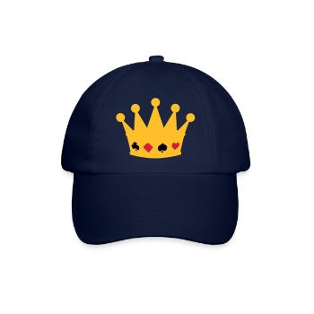 couronne poker crown - Baseballkappe - Blau/Blau - Vorne
