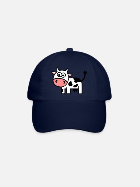 Kuh - Baseballkappe - Blau/Blau